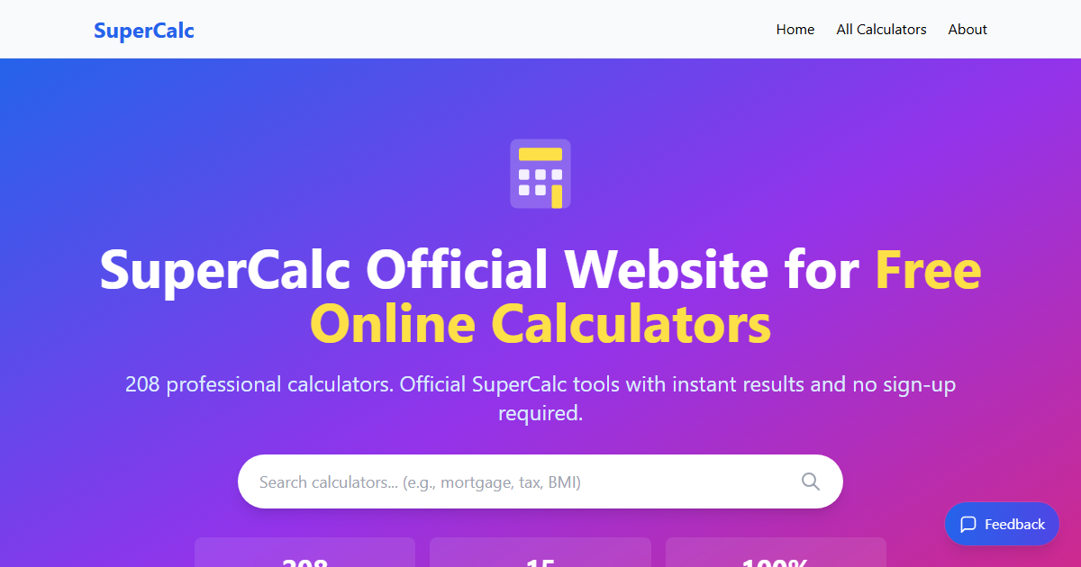 SuperCalc logo