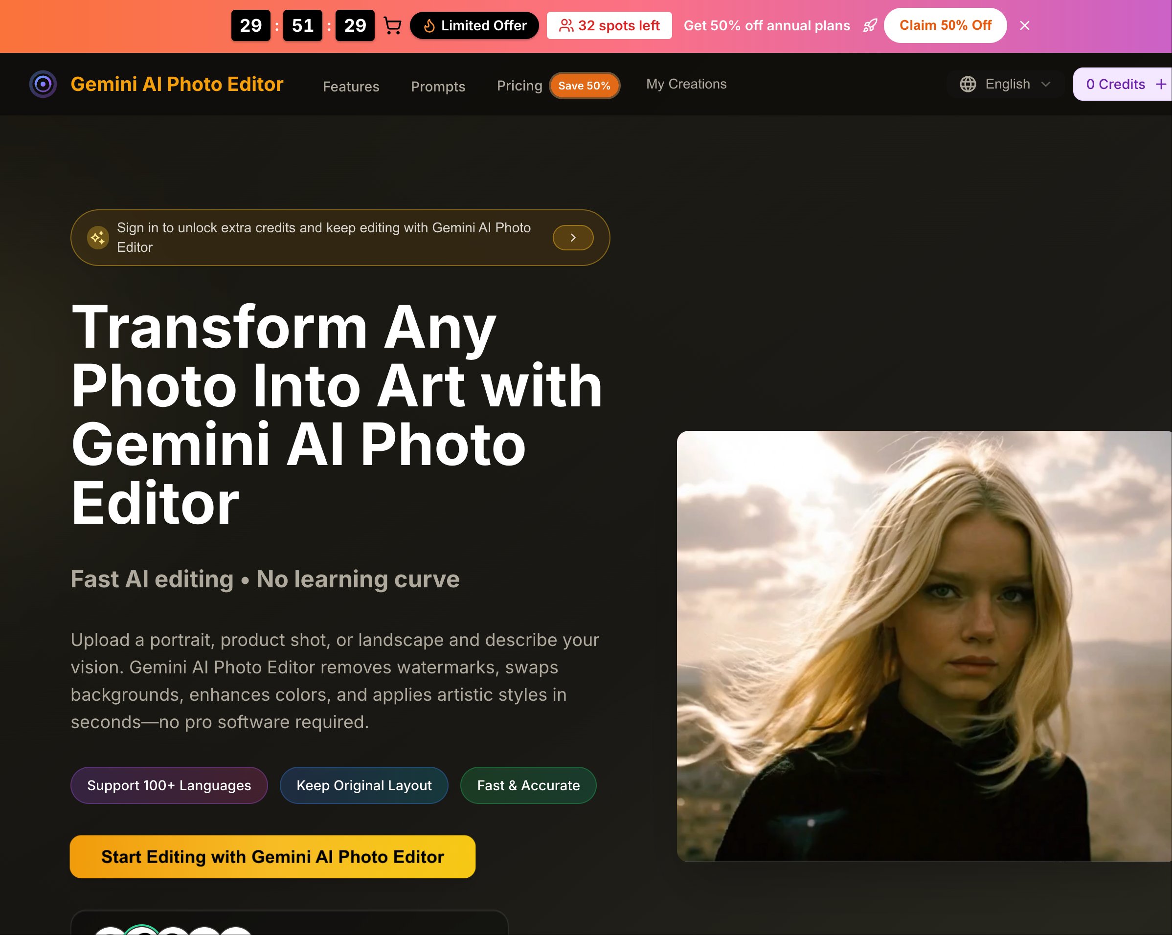 Gemini AI Photo Editor