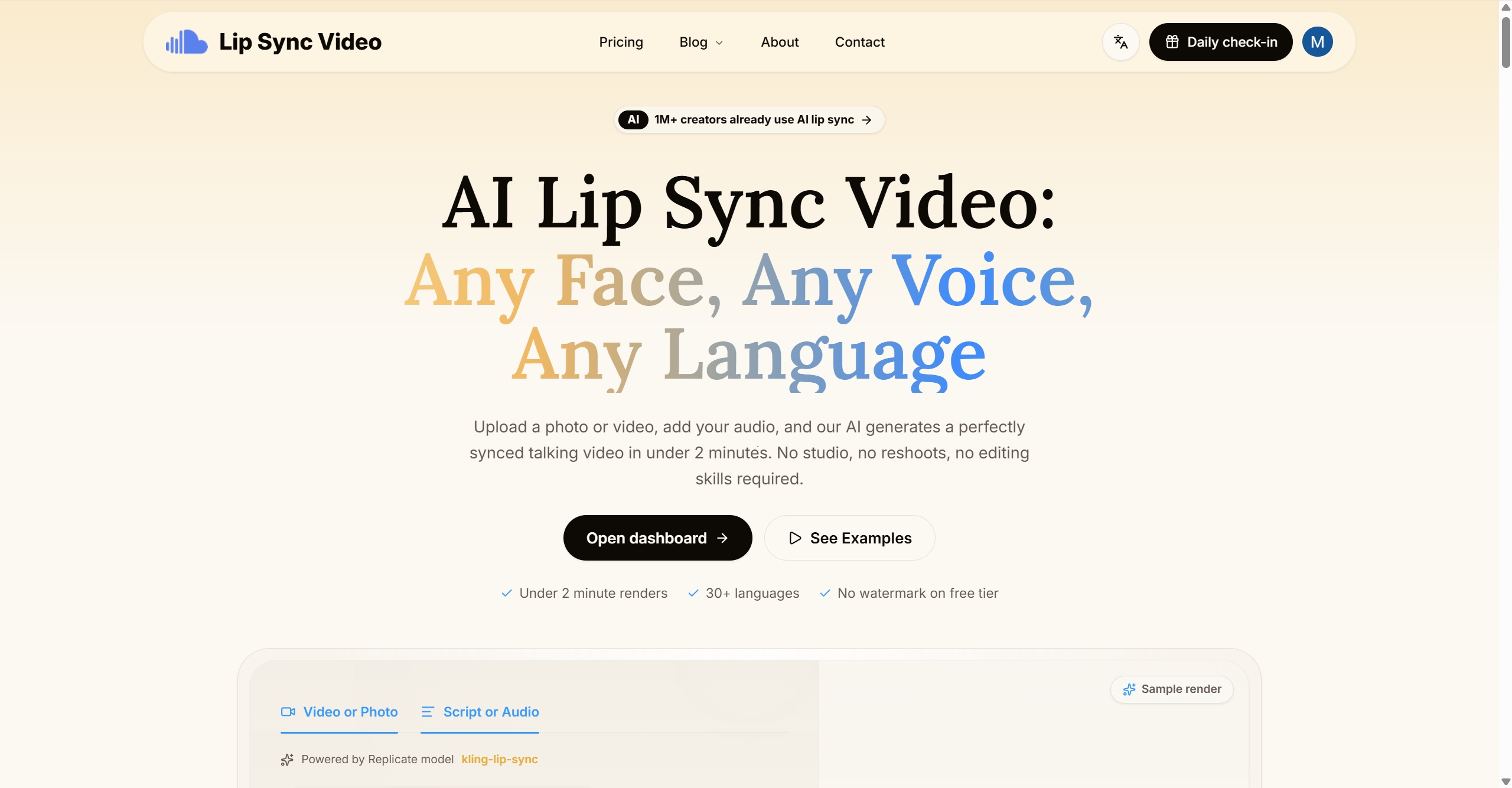 AI Lip Sync Video