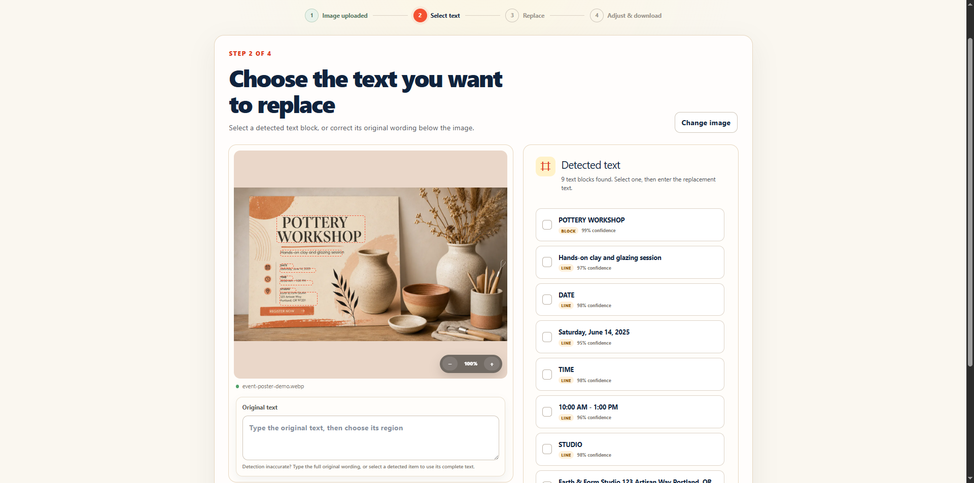 Image Text Editor