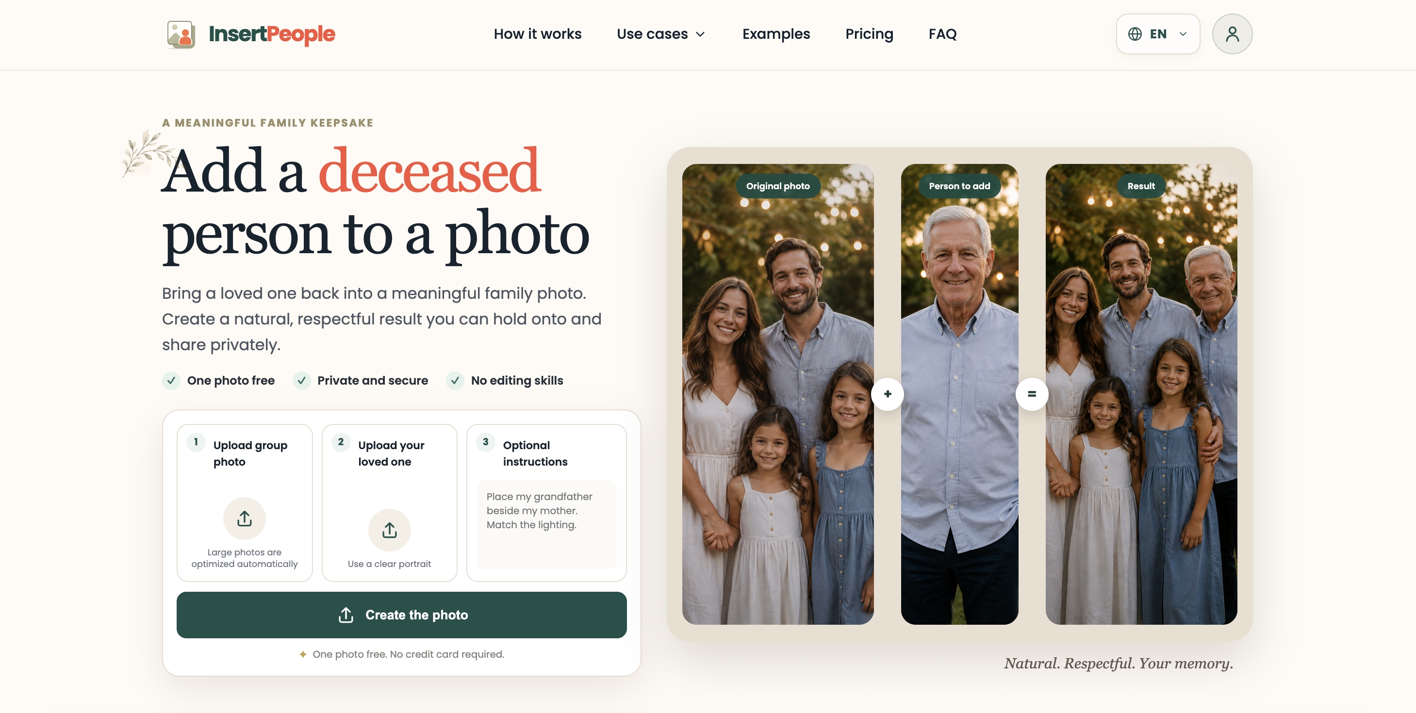 Add Person to Photo - InsertPeople