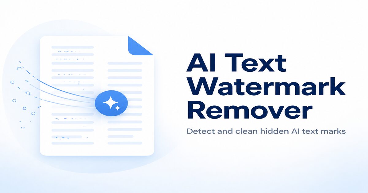 AI Text Watermark Remover