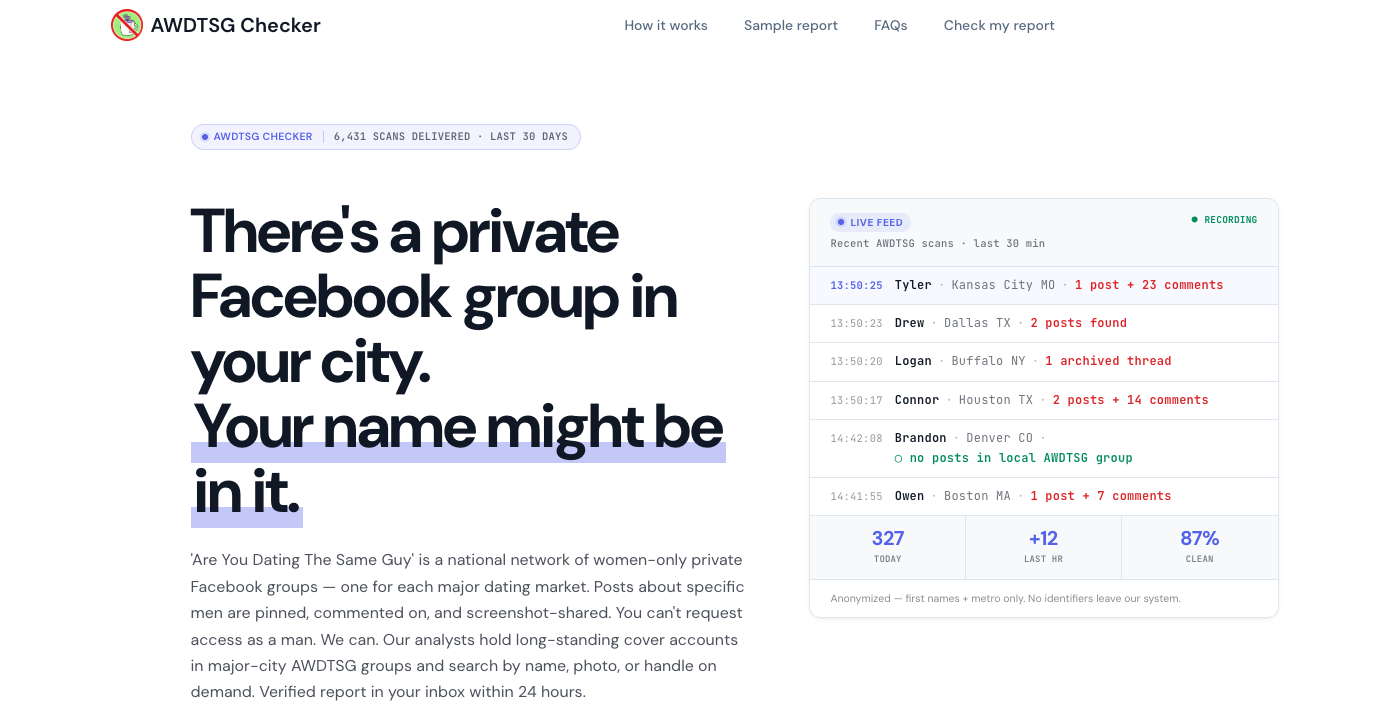AWDTSG Checker