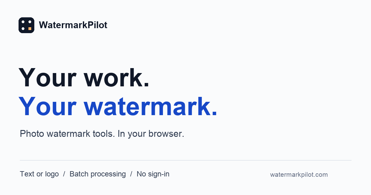 WatermarkPilot