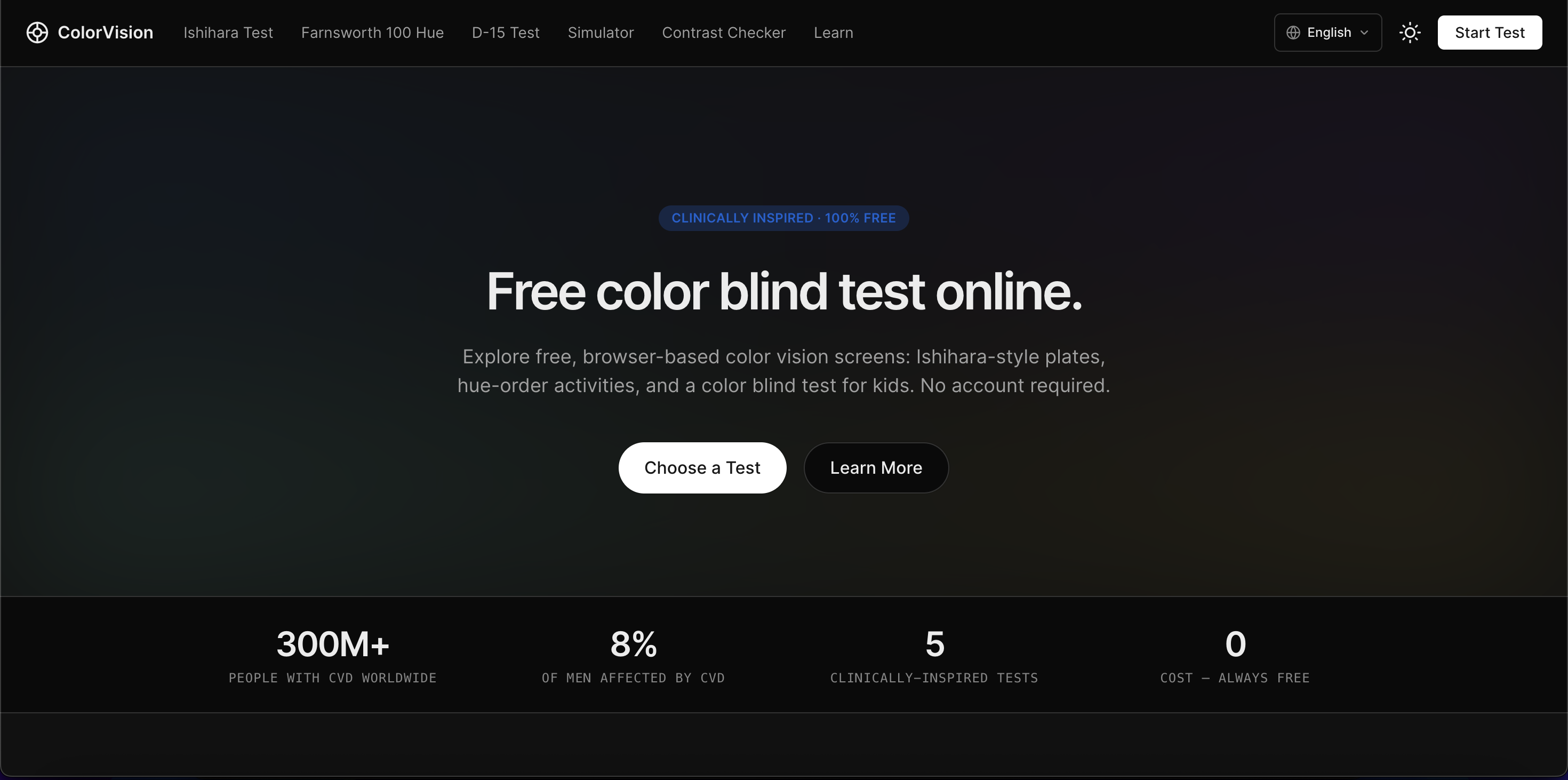 ColorVision Color Blind Test