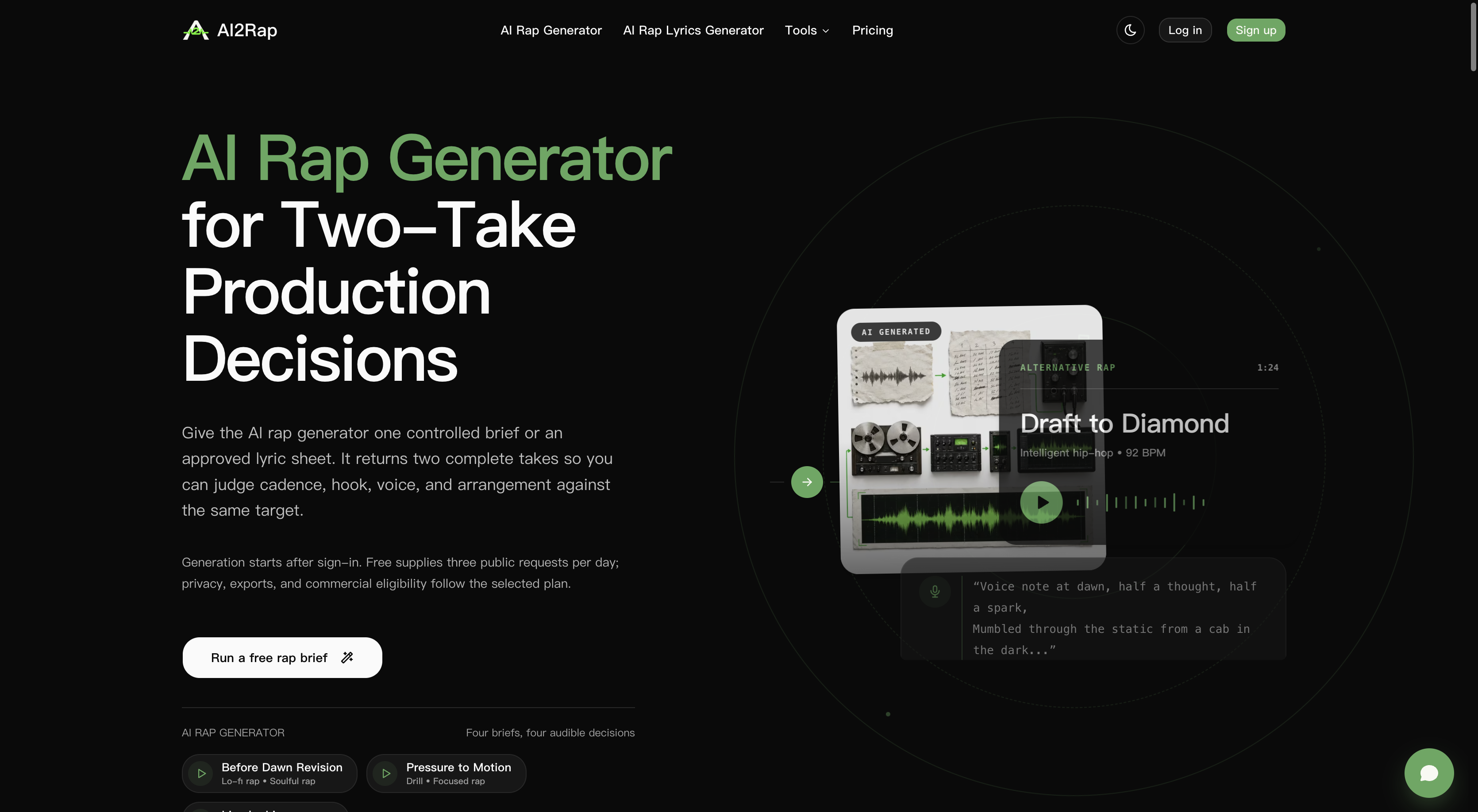 AI2Rap - AI Rap Generator