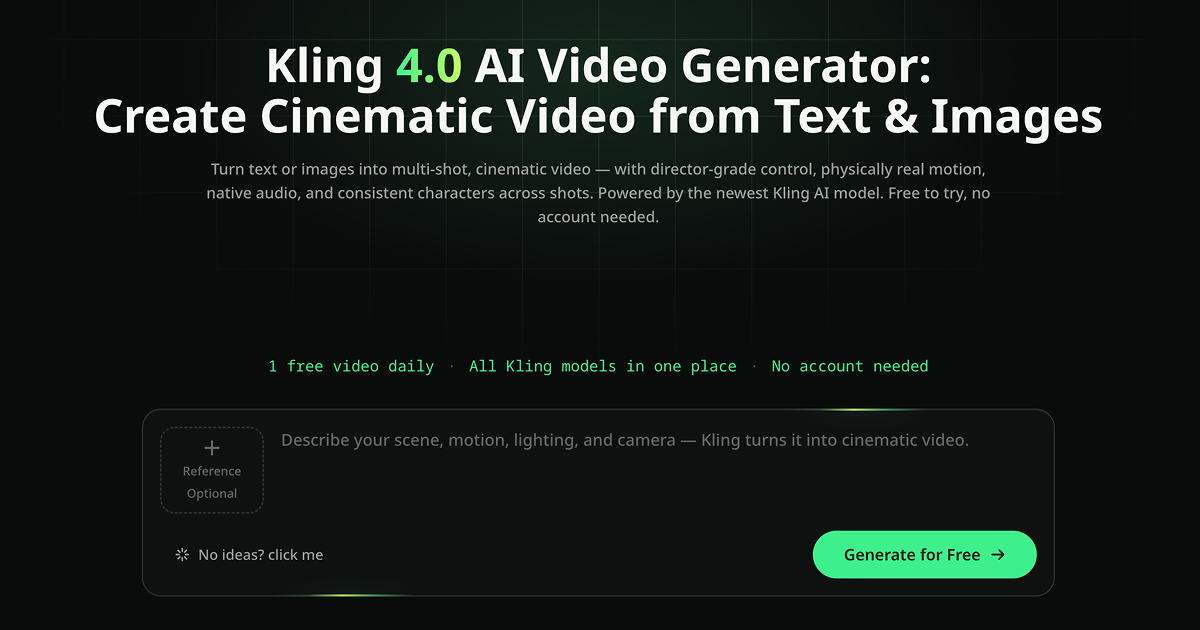 Kling 4.0 — Image to Video