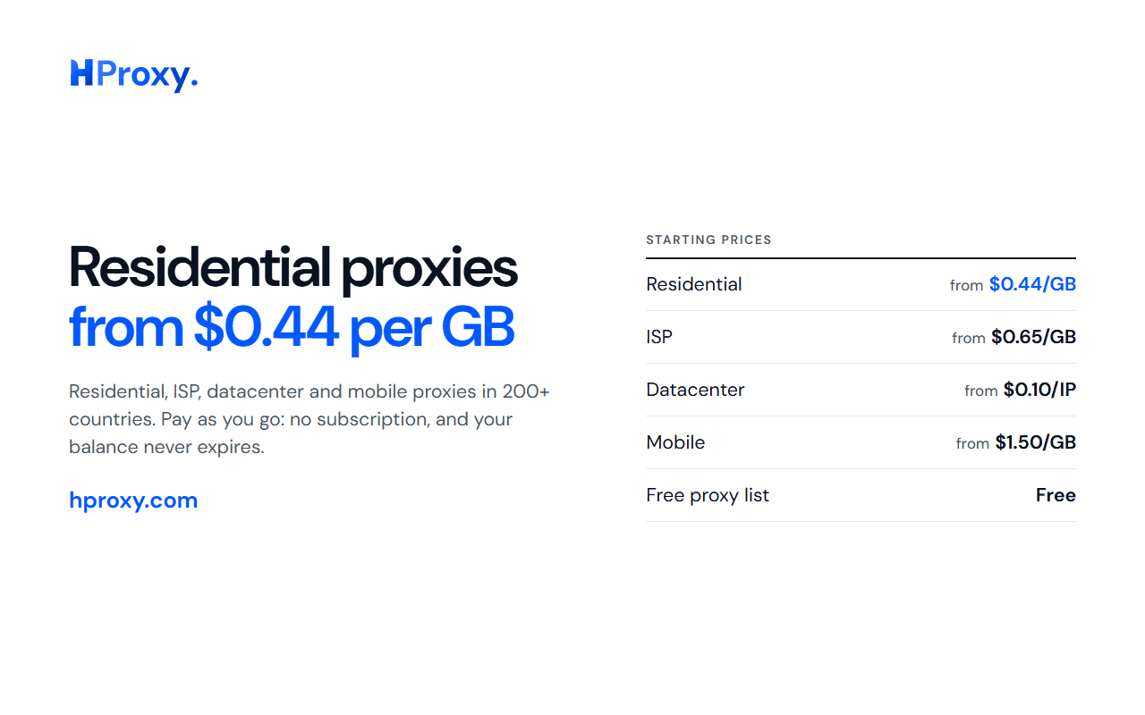 HProxy