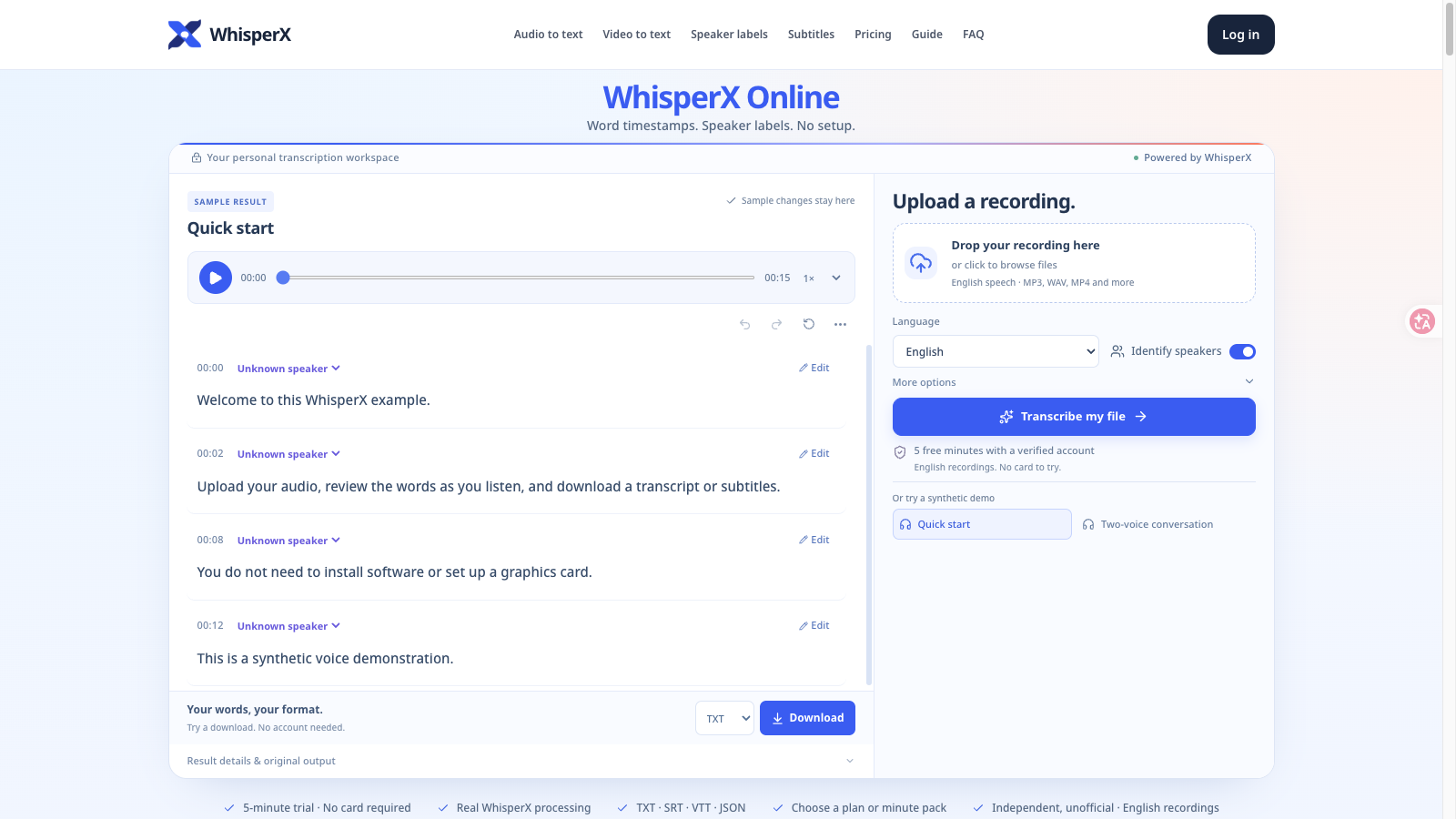 WhisperX