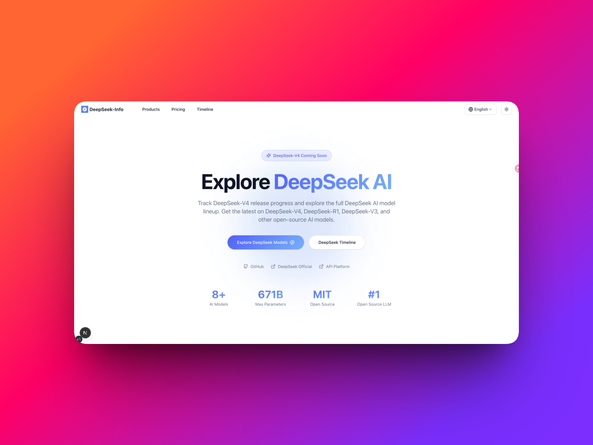 DeepSeek-V4 Info preview