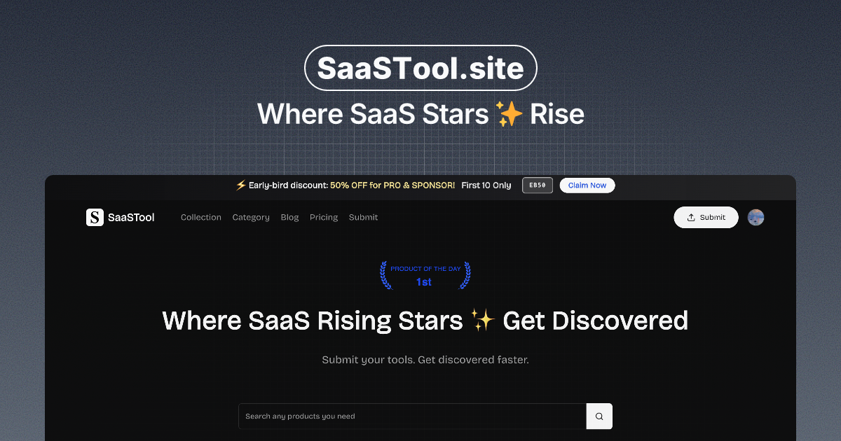 SaaSTool - Rising Star SaaS Directory