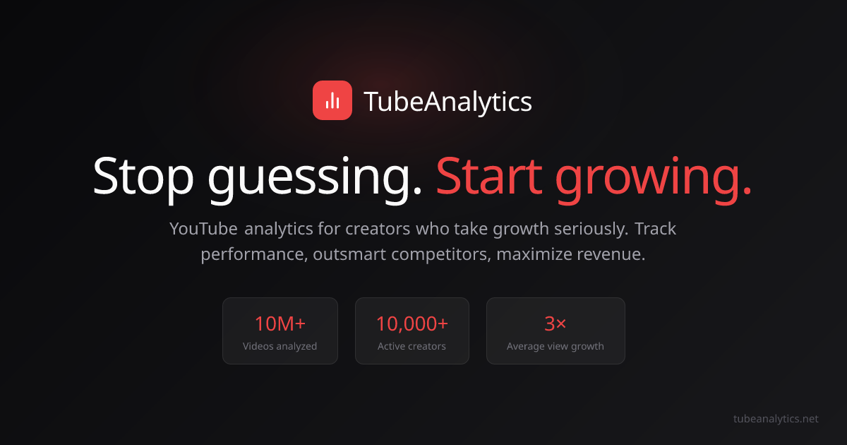 TubeAnalytics