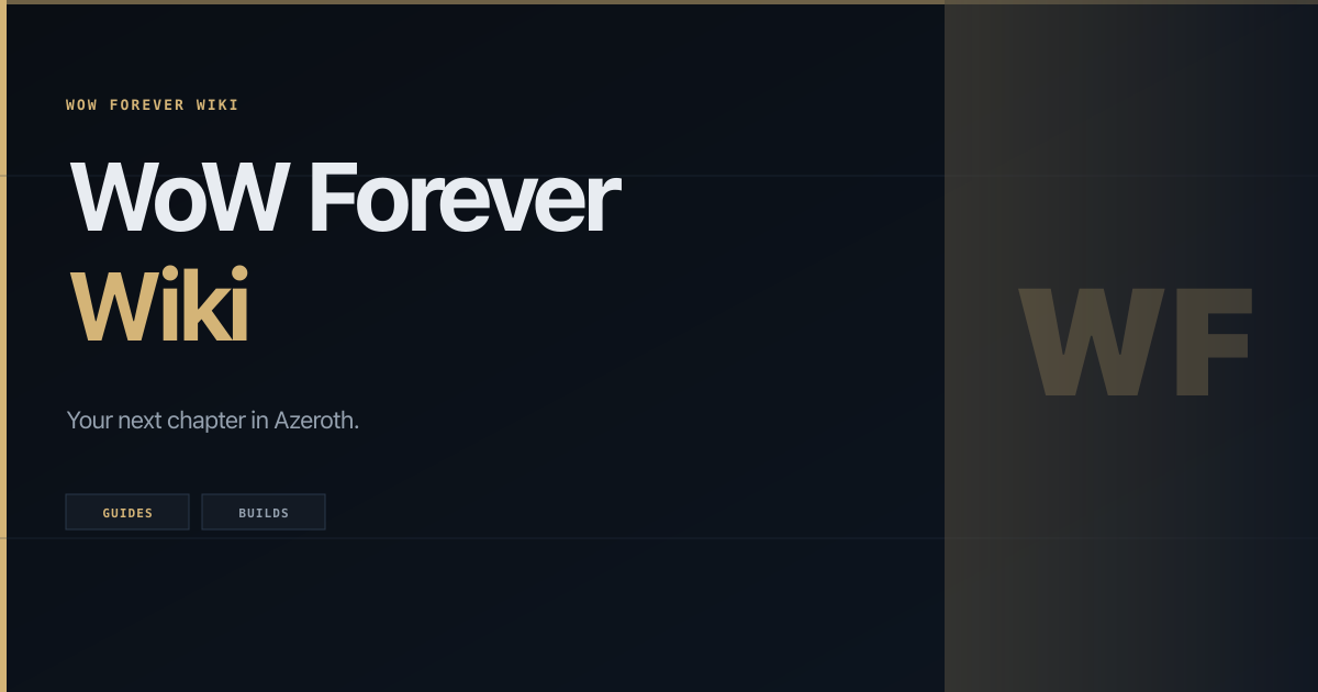 WoW Forever Wiki