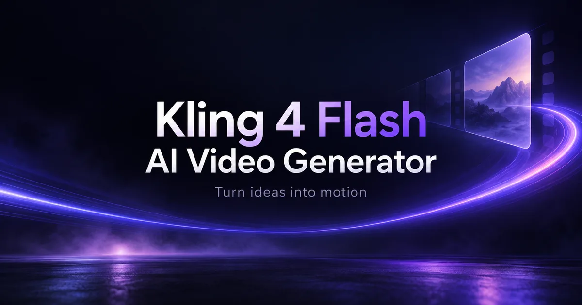 Kling 4 Flash